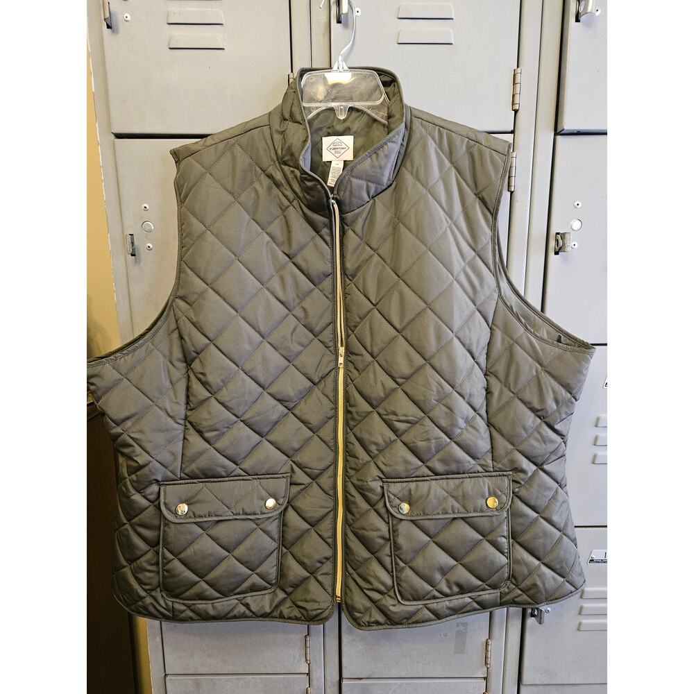 Quilted Green Vest